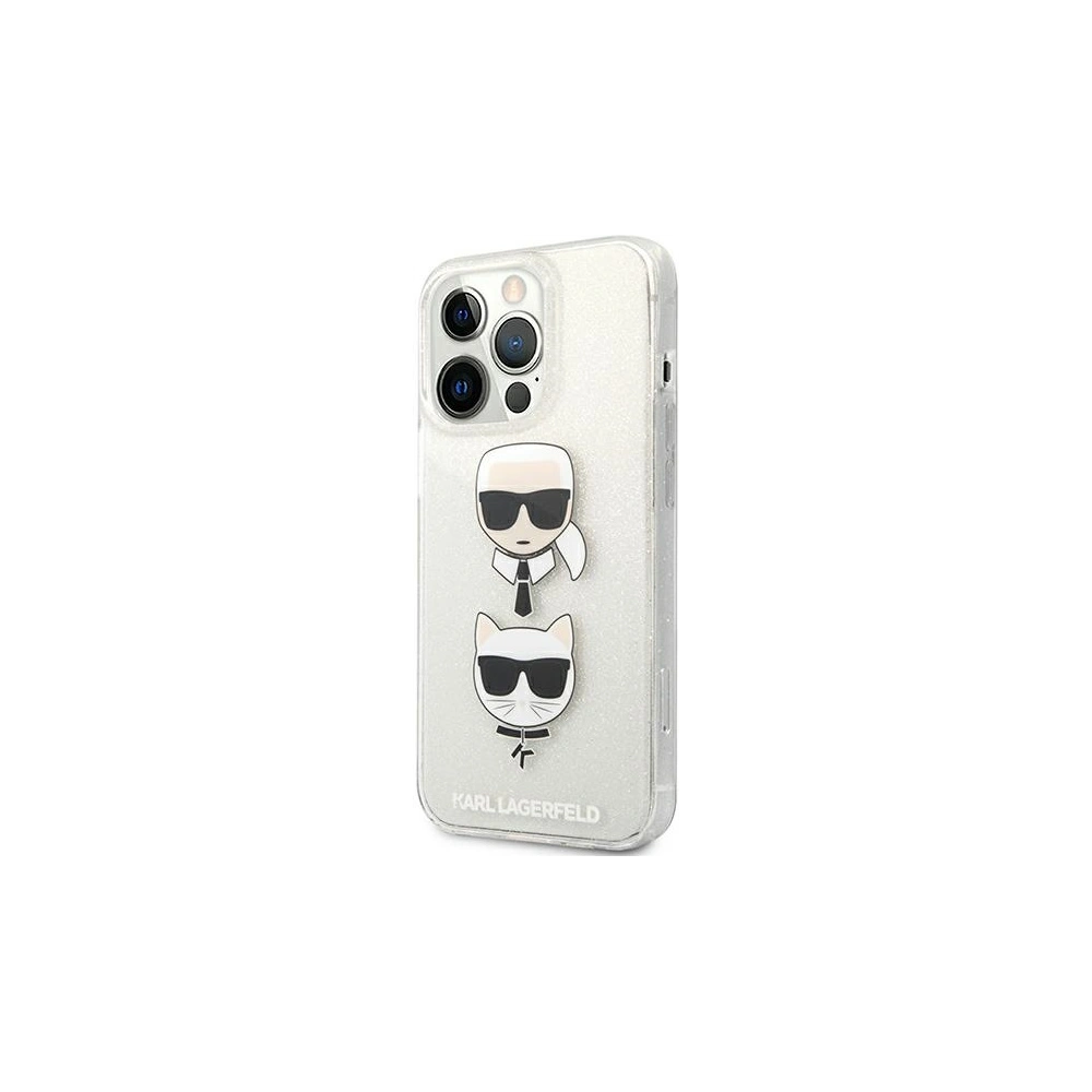 Hurtownia GSM - Etui Karl Lagerfeld KLHCP13XKCTUGLS Apple iPhone 13 Pro Max srebrny/silver hardcase Glitter Karl`s & Choupette - KLD739SLV - {ean13} - Hurt