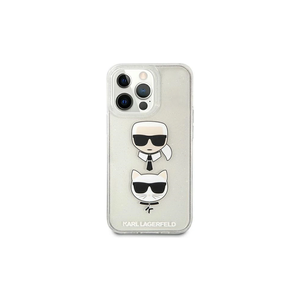 Hurtownia GSM - Etui Karl Lagerfeld KLHCP13XKCTUGLS Apple iPhone 13 Pro Max srebrny/silver hardcase Glitter Karl`s & Choupette - KLD739SLV - {ean13} - Hurt
