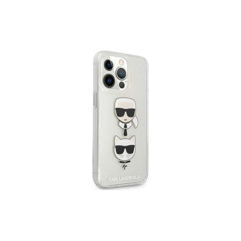 Hurtownia GSM - Etui Karl Lagerfeld KLHCP13XKCTUGLS Apple iPhone 13 Pro Max srebrny/silver hardcase Glitter Karl`s & Choupette - KLD739SLV - {ean13} - Hurt