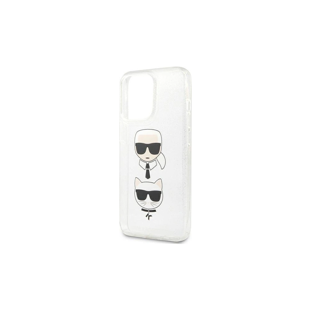 Hurtownia GSM - Etui Karl Lagerfeld KLHCP13XKCTUGLS Apple iPhone 13 Pro Max srebrny/silver hardcase Glitter Karl`s & Choupette - KLD739SLV - {ean13} - Hurt