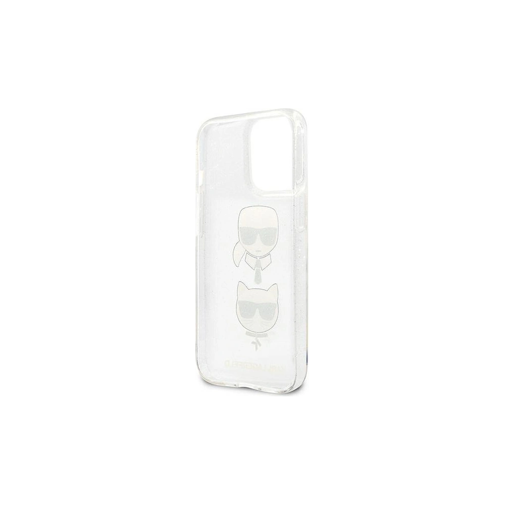 Wholesale Karl Lagerfeld KLHCP13XKCTUGLS Apple iPhone 13 Pro Max silver hardcase Glitter Karl`s & Choupette - KLD739SLV - {ean13} - Hurt
