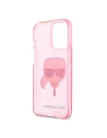 Hurtownia GSM - Etui Karl Lagerfeld KLHCP13XKHTUGLP Apple iPhone 13 Pro Max różowy/pink hardcase Glitter Karl`s Head - KLD740PNK - {ean13} - Hurt