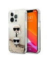 Hurtownia GSM - Etui Karl Lagerfeld KLHCP13XKICGLD Apple iPhone 13 Pro Max zlatý/gold hardcase Liquid Glitter Karl&Choupette Head - KLD741GLD - {ean13} - Hurt