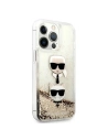 Hurtownia GSM - Case Karl Lagerfeld KLHCP13XKICGLD Apple iPhone 13 Pro Max gold/hartcase Liquid Glitter Karl&Choupette Kopf - KLD741GLD - {ean13} - Hurt