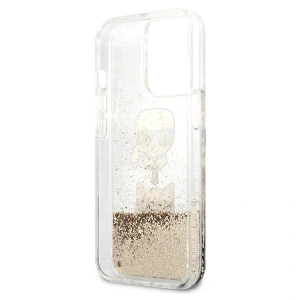 Etui Karl Lagerfeld KLHCP13XKICGLD Apple iPhone 13 Pro Max złoty/gold hardcase Liquid Glitter Karl&Choupette Head