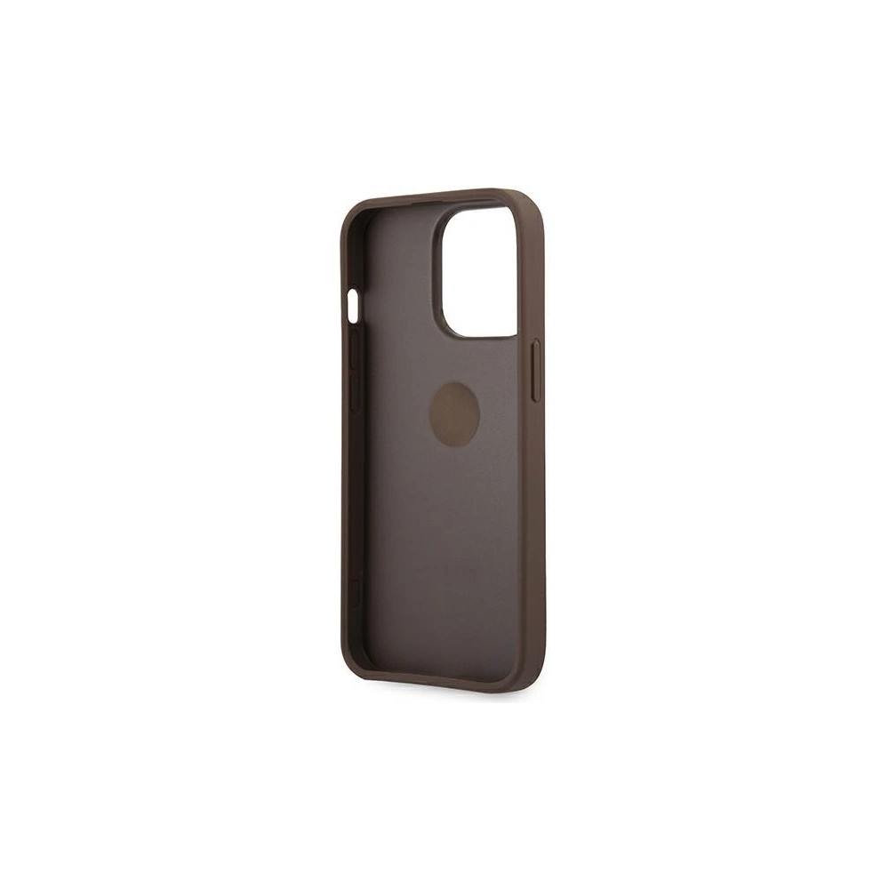 Hurtownia GSM - Etui Guess GUHCP13X4GMRBR Apple iPhone 13 Pro Max brązowy/brown hardcase 4G with ring stand - GUE1386BR - {ean13} - Hurt