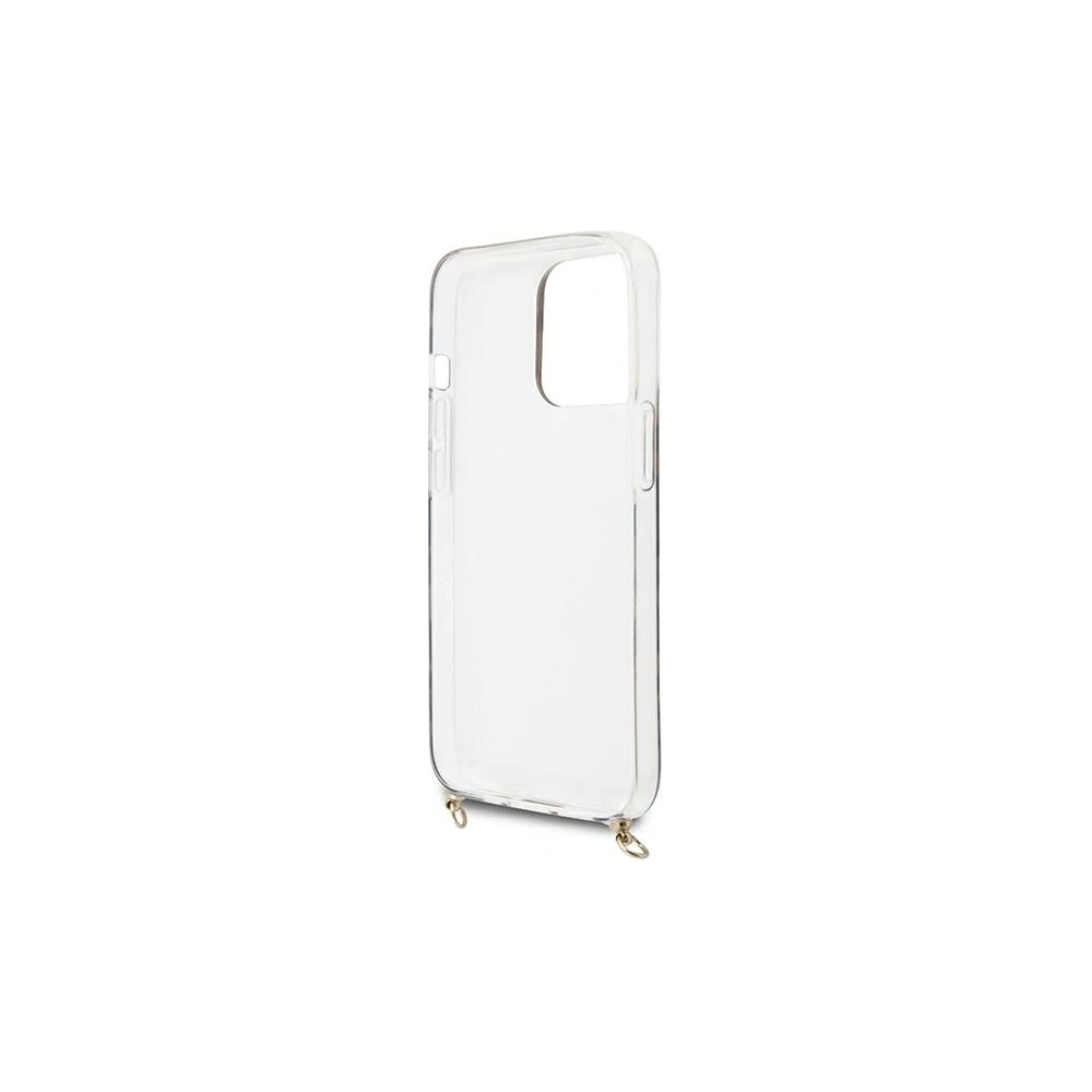 Wholesale Guess GUHCP13XKBCLE Apple iPhone 13 Pro Max Leopard hardcase Gold Strap - GUE1388 - {ean13} - Hurt