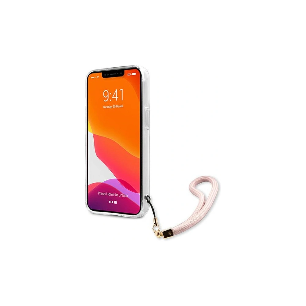 Hurtownia GSM - Etui Guess GUHCP13XKMABPI Apple iPhone 13 Pro Max růžový/pink hardcase Marble Strap Collection - GUE1390PNK - {ean13} - Hurt