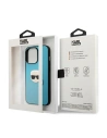 Hurtownia GSM - Etui Karl Lagerfeld KLHCP13XPKMB Apple iPhone 13 Pro Max niebieski/blue hardcase Leather Ikonik Karl`s Head Metal - KLD743BLU - {ean13} - Hurt