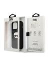 Hurtownia GSM - Etui Karl Lagerfeld KLHCP13XPKMK Apple iPhone 13 Pro Max černý/black hardcase Leather Ikonik Karl`s Head Metal - KLD744BLK - {ean13} - Hurt