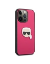 Hurtownia GSM - Etui Karl Lagerfeld KLHCP13XPKMP Apple iPhone 13 Pro Max różowy/pink hardcase Leather Ikonik Karl`s Head Metal - KLD745PNK - {ean13} - Hurt
