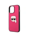 Hurtownia GSM - Etui Karl Lagerfeld KLHCP13XPKMP Apple iPhone 13 Pro Max różowy/pink hardcase Leather Ikonik Karl`s Head Metal - KLD745PNK - {ean13} - Hurt