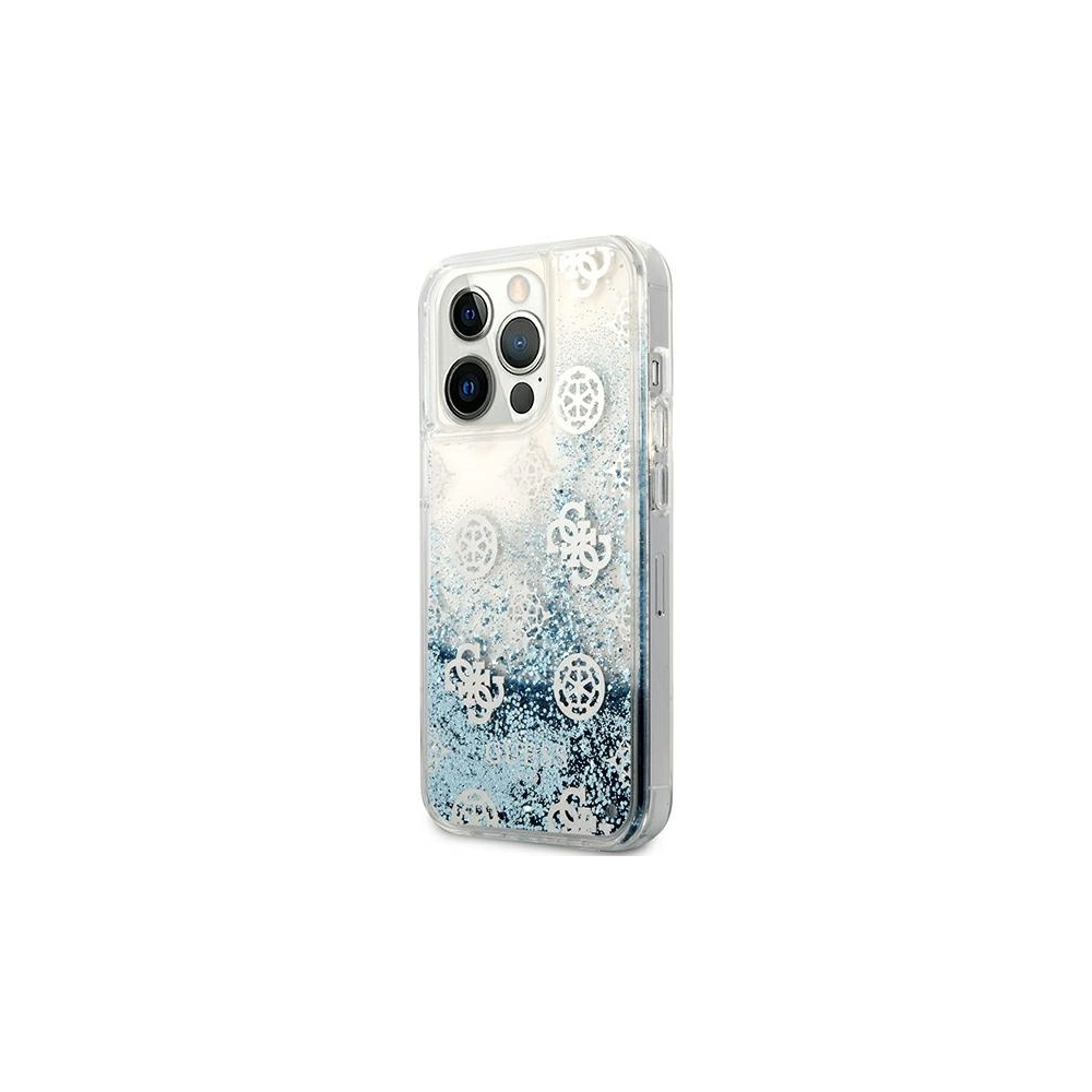 Hurtownia GSM - Etui Guess GUHCP13XLGPEBL Apple iPhone 13 Pro Max modrý/blue hardcase Peony Liquid Glitter - GUE1391BLU - {ean13} - Hurt
