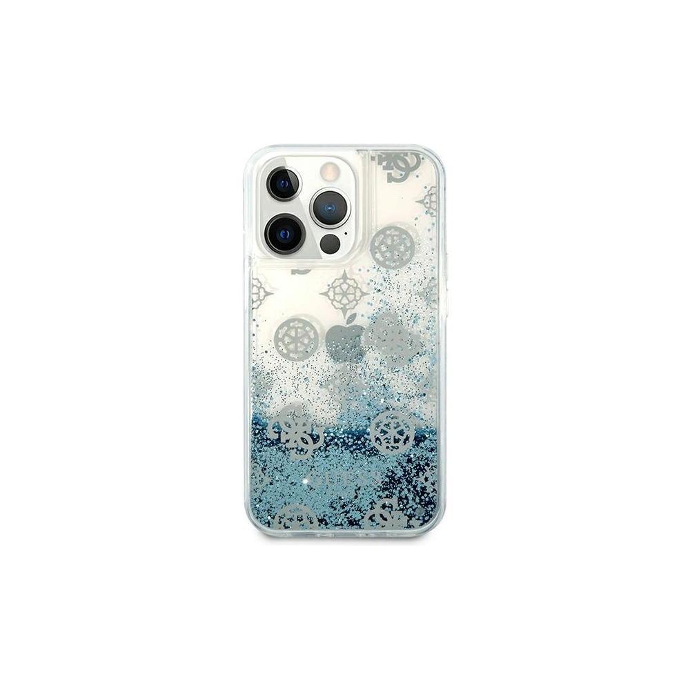 Hurtownia GSM - Etui Guess GUHCP13XLGPEBL Apple iPhone 13 Pro Max modrý/blue hardcase Peony Liquid Glitter - GUE1391BLU - {ean13} - Hurt