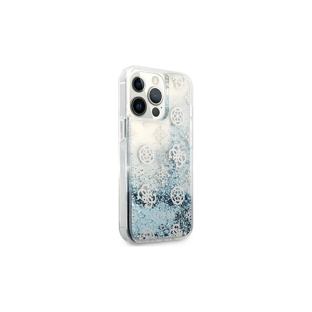 Hurtownia GSM - Etui Guess GUHCP13XLGPEBL Apple iPhone 13 Pro Max niebieski/blue hardcase Peony Liquid Glitter - GUE1391BLU - {ean13} - Hurt