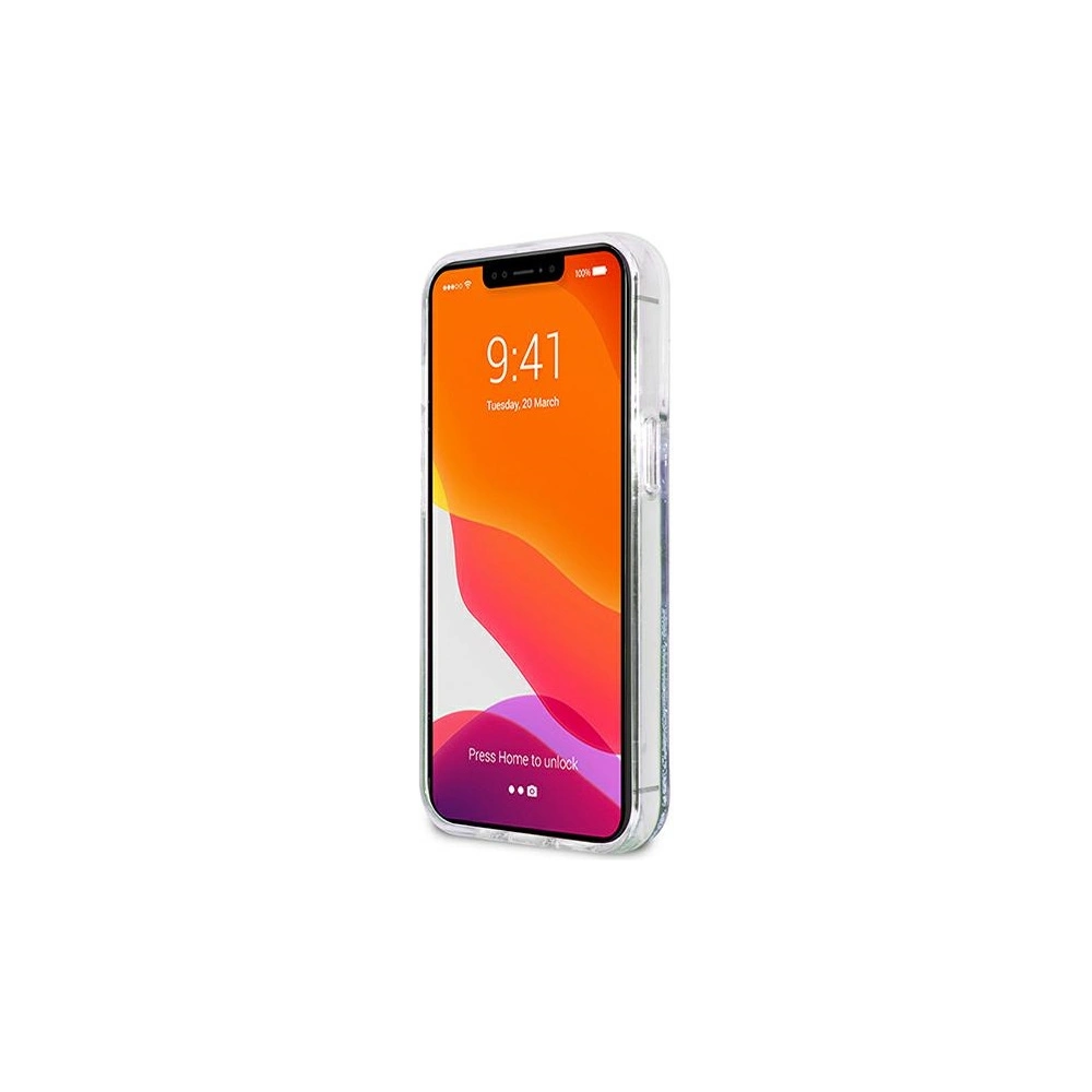 Hurtownia GSM - Etui Guess GUHCP13XLGPEBL Apple iPhone 13 Pro Max niebieski/blue hardcase Peony Liquid Glitter - GUE1391BLU - {ean13} - Hurt