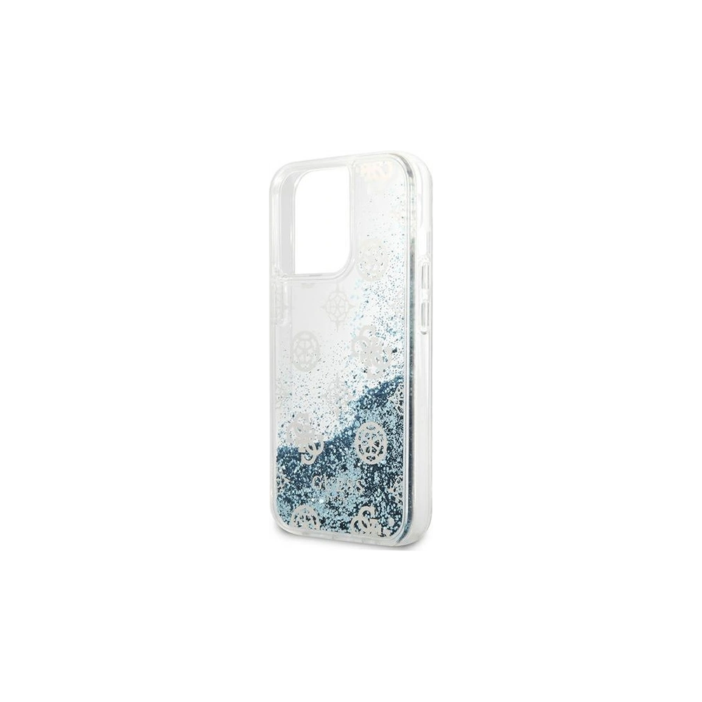 Hurtownia GSM - Etui Guess GUHCP13XLGPEBL Apple iPhone 13 Pro Max niebieski/blue hardcase Peony Liquid Glitter - GUE1391BLU - {ean13} - Hurt