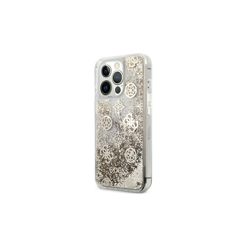 Hurtownia GSM - Etui Guess GUHCP13XLGPEGO Apple iPhone 13 Pro Max złoty/gold hardcase Peony Liquid Glitter - GUE1392GLD - {ean13} - Hurt