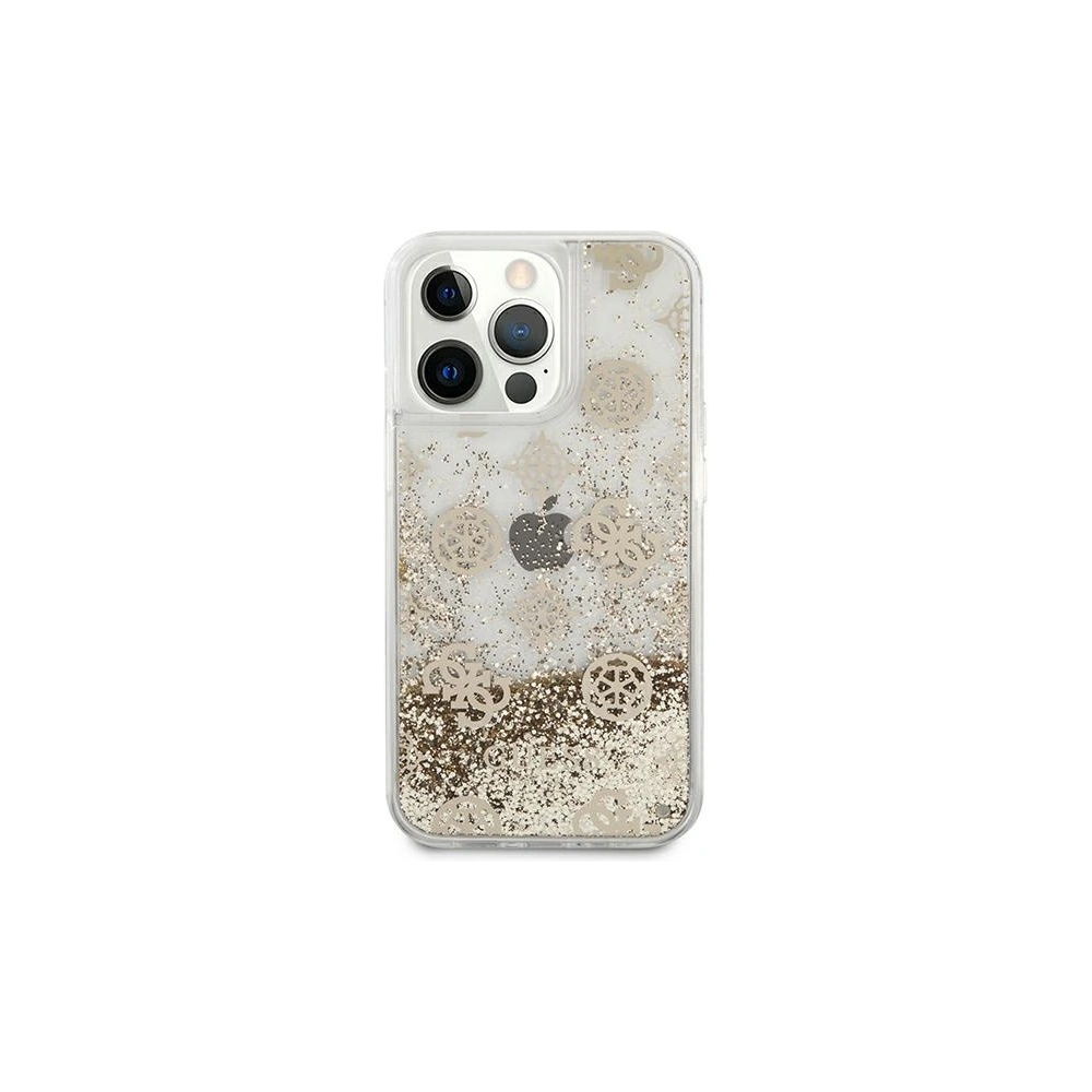Hurtownia GSM - Etui Guess GUHCP13XLGPEGO Apple iPhone 13 Pro Max złoty/gold hardcase Peony Liquid Glitter - GUE1392GLD - {ean13} - Hurt