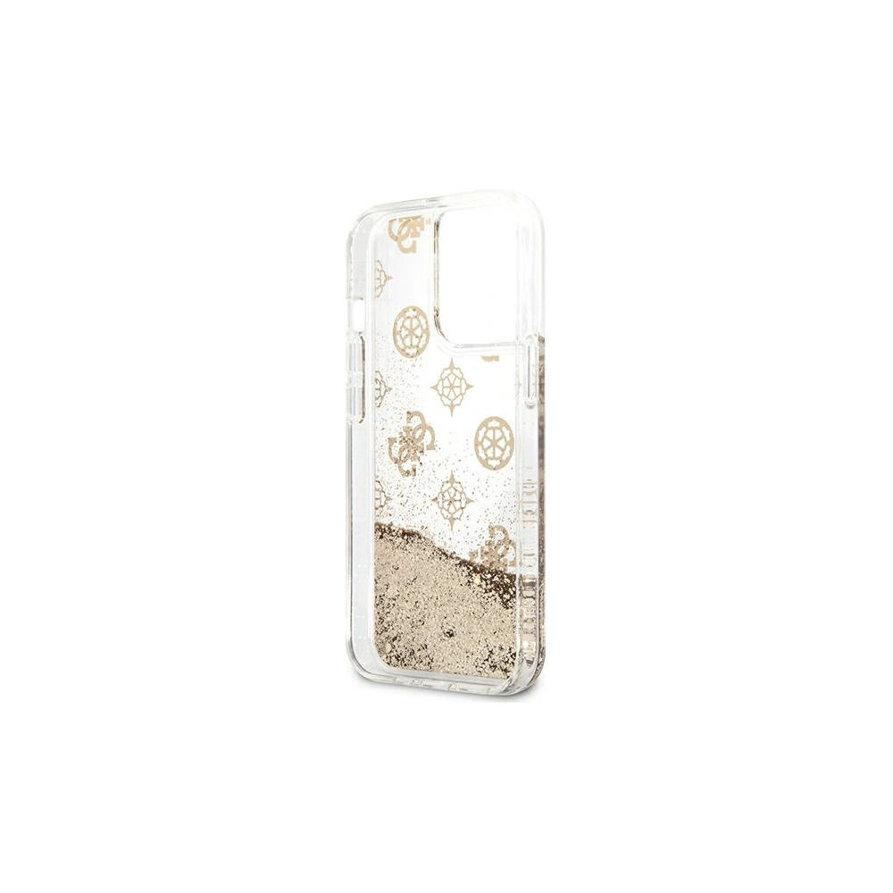 Hurtownia GSM - Etui Guess GUHCP13XLGPEGO Apple iPhone 13 Pro Max złoty/gold hardcase Peony Liquid Glitter - GUE1392GLD - {ean13} - Hurt