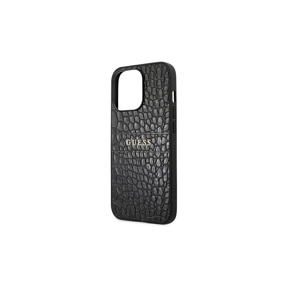 Hurtownia GSM - Etui Guess GUHCP13XPCRBBK Apple iPhone 13 Pro Max czarny/black Croco Strap Collection - GUE1394BLK - {ean13} - Hurt