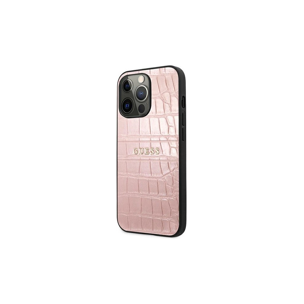 Hurtownia GSM - Etui Guess GUHCP13XPCRBPI Apple iPhone 13 Pro Max różowy/pink Croco Strap Collection - GUE1395PNK - {ean13} - Hurt