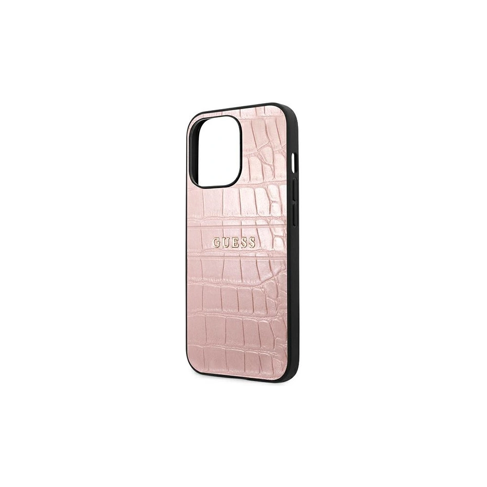 Hurtownia GSM - Etui Guess GUHCP13XPCRBPI Apple iPhone 13 Pro Max růžový/pink Croco Strap Collection - GUE1395PNK - {ean13} - Hurt