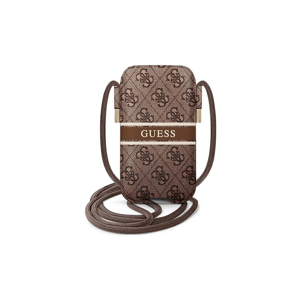 Hurtownia GSM - Torebka Guess GUPHM4GDBR 6,1 palce hnědá/brown hardcase 4G Stripe - GUE1401BR - {ean13} - Hurt