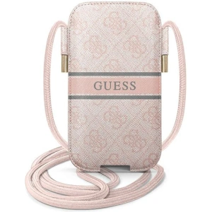Wholesale Guess Bag GUPHM4GDPI 6.1 inch pink hardcase 4G Stripe - GUE1403PNK - {ean13} - Hurt