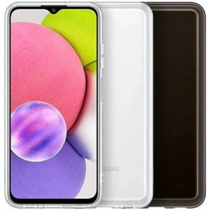 Wholesale Samsung Galaxy A03s EF-QA038TB Soft Clear Cover black - SMG517BLK - {ean13} - Hurt