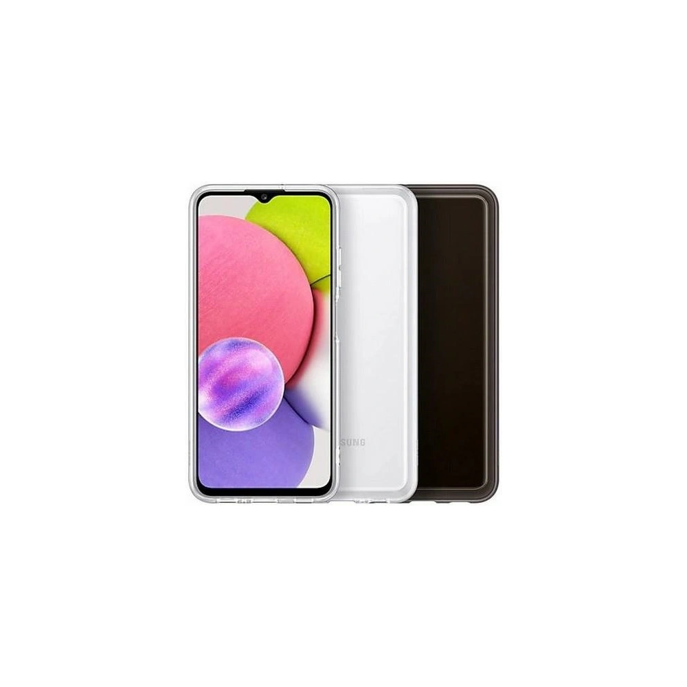 Hurtownia GSM - Etui Samsung Galaxy A03s EF-QA038TB Soft Clear Cover czarny/black - SMG517BLK - {ean13} - Hurt