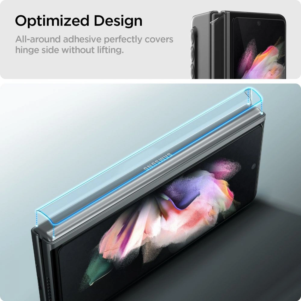 Hurtownia GSM - Tvrzené sklo Spigen GLAS.tR Slim + Ochranná fólie Hinge Film Samsung Galaxy Z Fold 3 Black - SPN1946BLK - {ean13} - Hurt