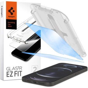 Szkło hartowane Spigen GLAS.tR ez Fit Apple iPhone 13 Pro Max Antiblue [2 PACK]