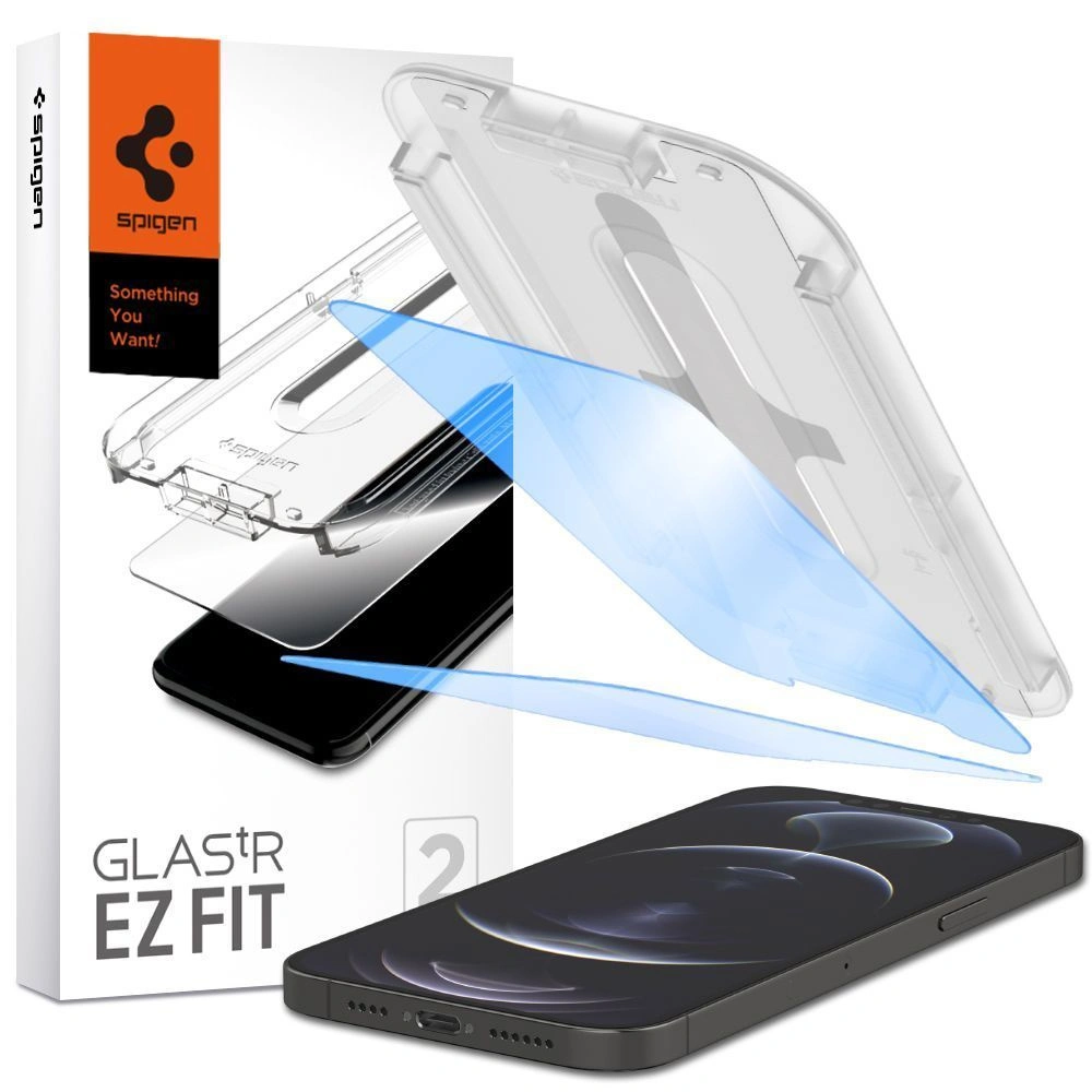 Hurtownia GSM - Szkło hartowane Spigen GLAS.tR ez Fit Apple iPhone 14/13/13 Pro Antiblue [2 PACK] - SPN1953 - {ean13} - Hurt