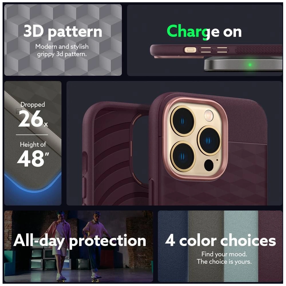 Hurtownia GSM - Etui Caseology Parallax Apple iPhone 13 Pro Burgundské - CSL029BRG - {ean13} - Hurt