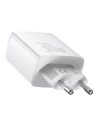 Hurtownia GSM - Ładowarka sieciowa Baseus Compact Quick Charger, 2xUSB, USB-C, PD, 3A, 30W (biała) - BSU2896WHT - {ean13} - Hurt