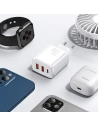 Hurtownia GSM - Ładowarka sieciowa Baseus Compact Quick Charger, 2xUSB, USB-C, PD, 3A, 30W (biała) - BSU2896WHT - {ean13} - Hurt