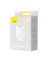 Hurtownia GSM - Ładowarka sieciowa Baseus Compact Quick Charger, 2xUSB, USB-C, PD, 3A, 30W (biała) - BSU2896WHT - {ean13} - Hurt
