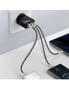 Hurtownia GSM - Ładowarka sieciowa Baseus Compact Quick Charger, 2xUSB, USB-C, PD, 3A, 30W (czarna) - BSU2897BLK - {ean13} - Hurt