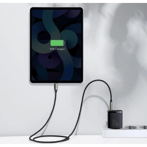 Ładowarka sieciowa Baseus Compact Quick Charger, 2xUSB, USB-C, PD, 3A, 30W (czarna)