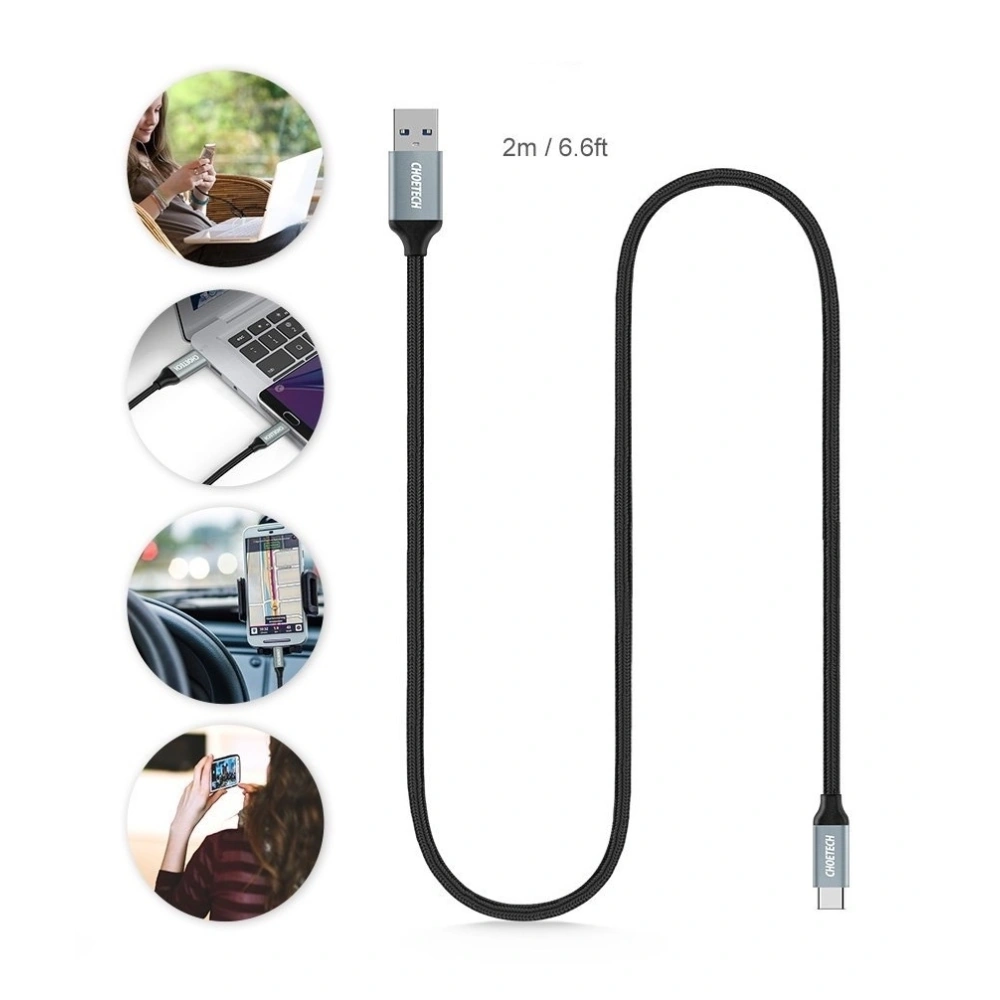 Hurtownia GSM - Kabel Choetech USB-A na USB-C nylon 1m - CHT012 - {ean13} - Hurt