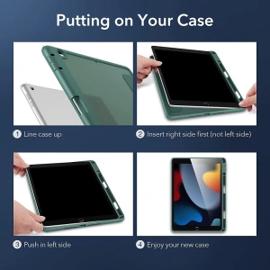 Wholesale ESR Rebound Hybrid Apple iPad 10.2 2019/2020/2021 7, 8, 9 Gen Frosted Green - ESR425GRN - {ean13} - Hurt