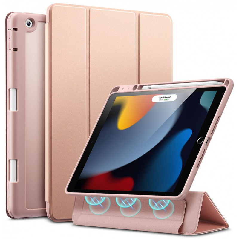 ESR Distributor - 4894240140109 - ESR428PNK - ESR Rebound Hybrid Apple iPad 10.2 2019/2020/2021 7, 8, 9 Gen Frosted Pink - B2B homescreen