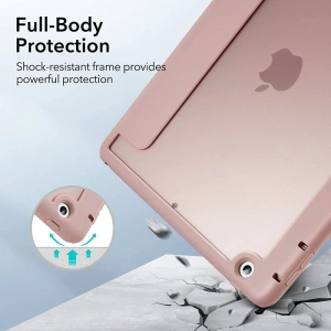 Etui ESR Rebound Hybrid Apple iPad 10.2 2019/2020/2021 (7., 8. i 9 generacji) Frosted Pink
