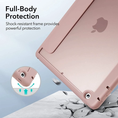 Etui ESR Rebound Hybrid Apple iPad 10.2 2019/2020/2021 (7., 8. i 9 generacji) Frosted Pink