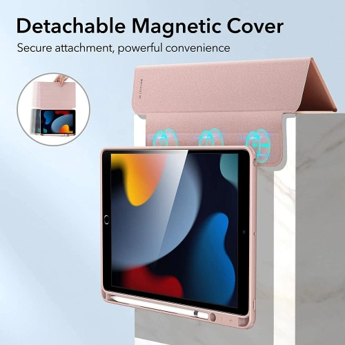 Etui ESR Rebound Hybrid Apple iPad 10.2 2019/2020/2021 (7., 8. i 9 generacji) Frosted Pink