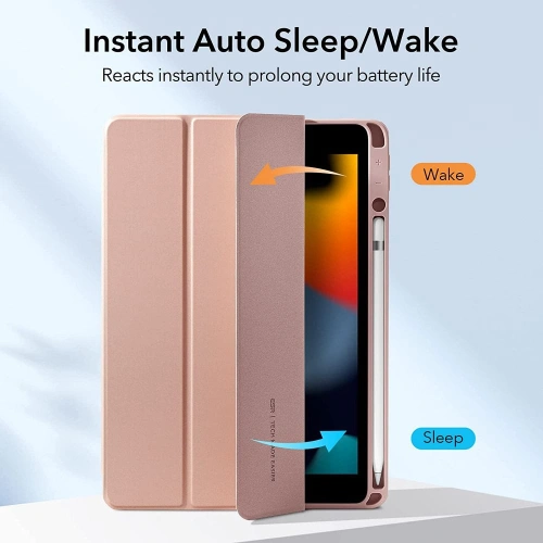 Etui ESR Rebound Hybrid Apple iPad 10.2 2019/2020/2021 (7., 8. i 9 generacji) Frosted Pink