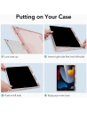 Hurtownia GSM - Etui ESR Rebound Hybrid Apple iPad 10.2 2019/2020/2021 (7., 8. i 9 generacji) Frosted Pink - ESR428PNK - {ean13} - Hurt