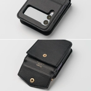 Hurtownia GSM - Case Ringke Folio Signature Card Pocket Samsung Galaxy Z Flip 3 Schwarz - RGK1499BLK - {ean13} - Hurt