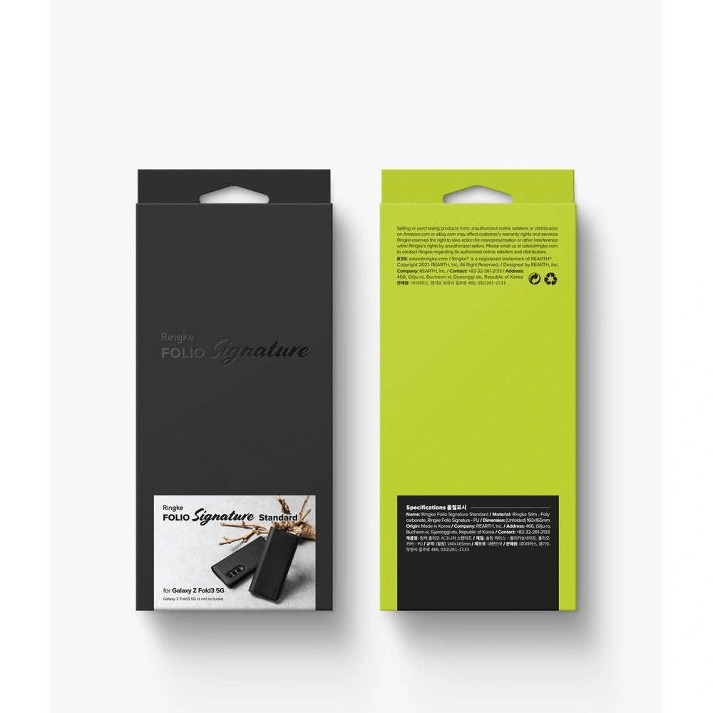 Hurtownia GSM - Etui Ringke Folio Signature EZ Strap Samsung Galaxy Z Fold 3 Černá - RGK1501BLK - {ean13} - Hurt